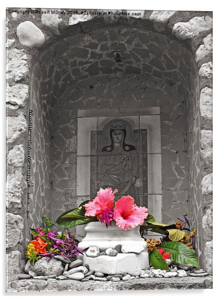  Amalfi Wayside Shrine Acrylic by Robert Murray