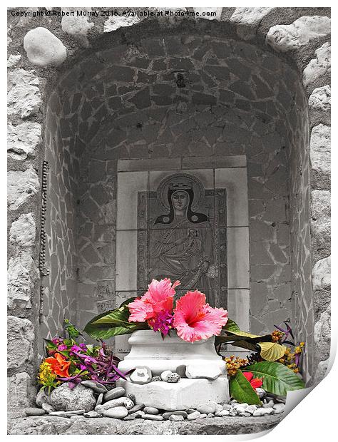  Amalfi Wayside Shrine Print by Robert Murray