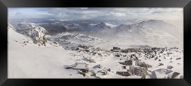  Bowfell to Crinkle Framed Print by James Grant