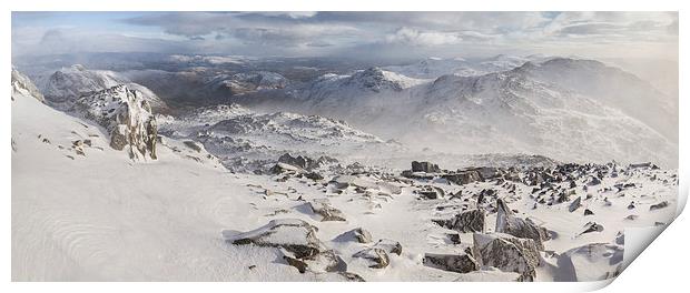  Bowfell to Crinkle Print by James Grant