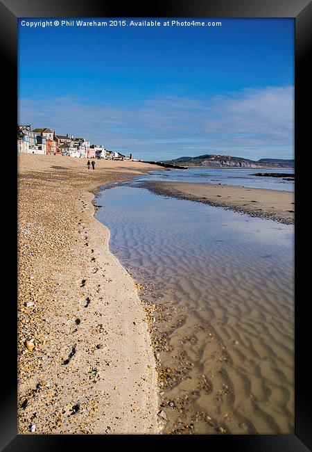  Seaside Footprints Framed Print by Phil Wareham