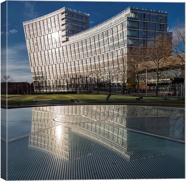  Liverpool Reflections, Chavasse park Canvas Print by Rob Lester