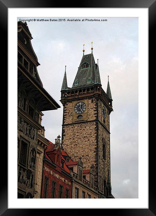 Astronomical Clock Tower Framed Mounted Print by Matthew Bates