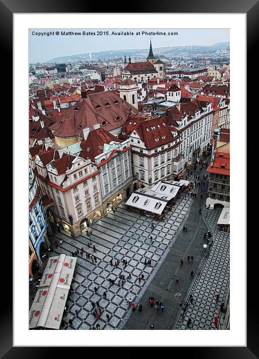  Prague City Square Framed Mounted Print by Matthew Bates