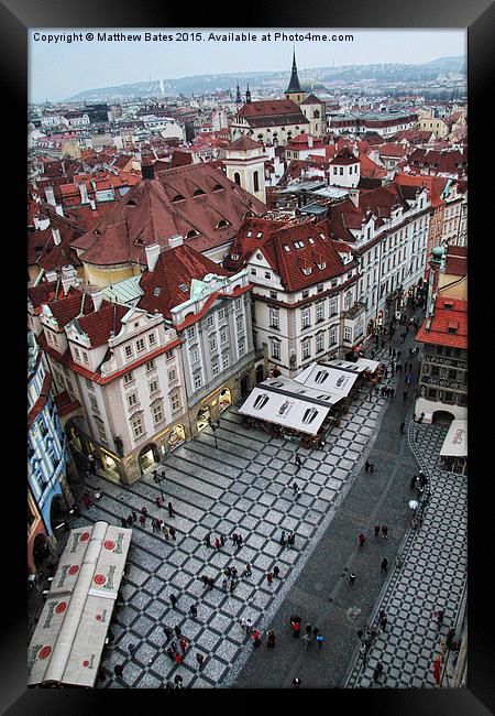  Prague City Square Framed Print by Matthew Bates