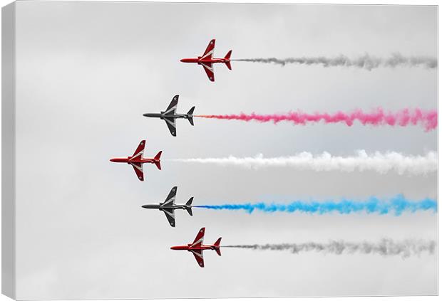 Red, White and Blue Canvas Print by Simon Marshall
