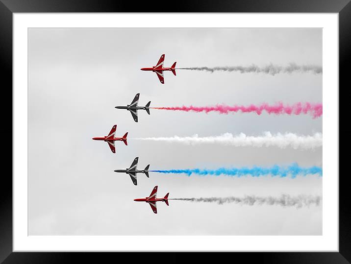 Red, White and Blue Framed Mounted Print by Simon Marshall
