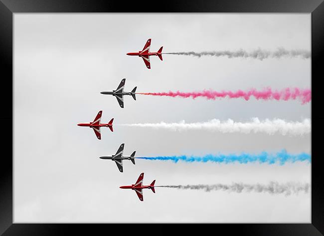 Red, White and Blue Framed Print by Simon Marshall