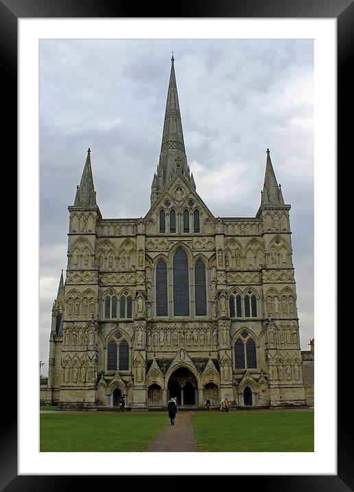Salisbury Cathedral West Front Framed Mounted Print by Tony Murtagh
