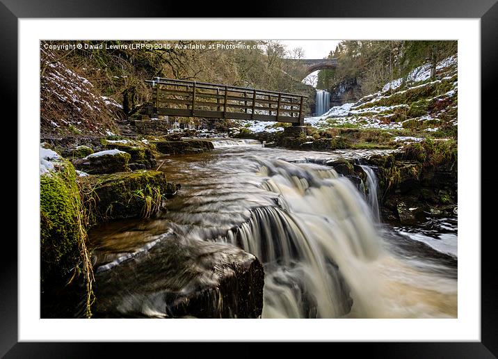 Ashgill Waterfalls - Alston Moor Framed Mounted Print by David Lewins (LRPS)