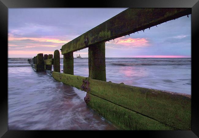  Sunset Waters Framed Print by Gary Kenyon