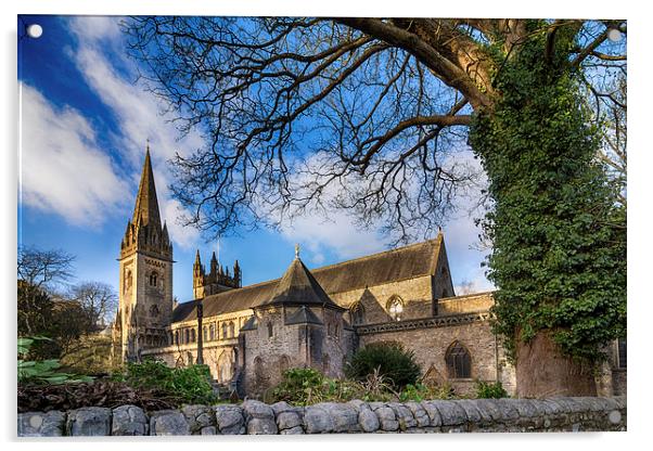  Llandaff Cathedral Acrylic by Andrew Richards