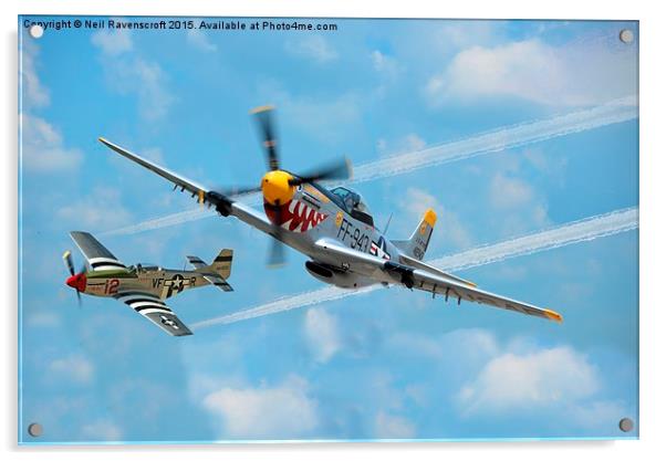  P-51 Mustang Acrylic by Neil Ravenscroft
