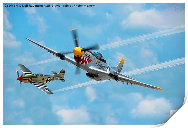   P-51 Mustang Print by Neil Ravenscroft