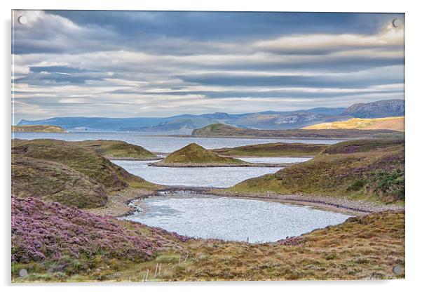 Loch Eriboll. Acrylic by Mark Godden