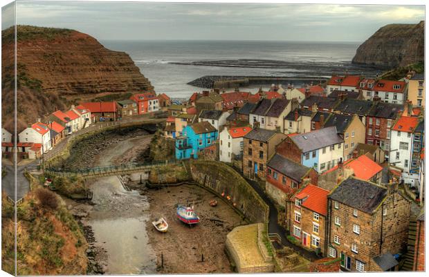  Staithes Canvas Print by Kev Alderson