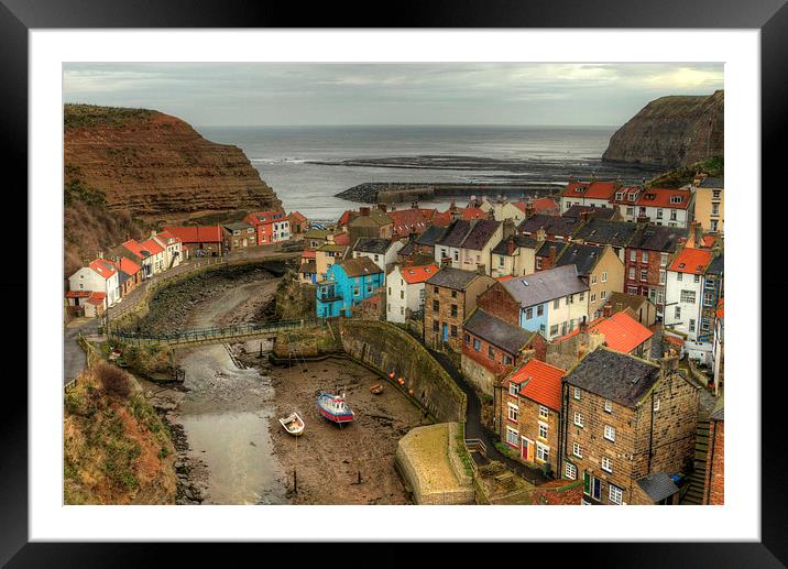  Staithes Framed Mounted Print by Kev Alderson