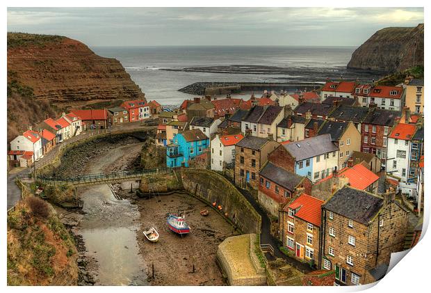 Staithes Print by Kev Alderson