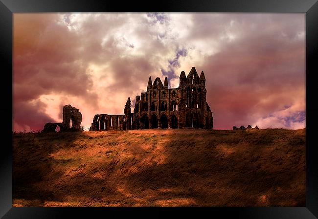  Whitby Abbey Framed Print by Tony Clement
