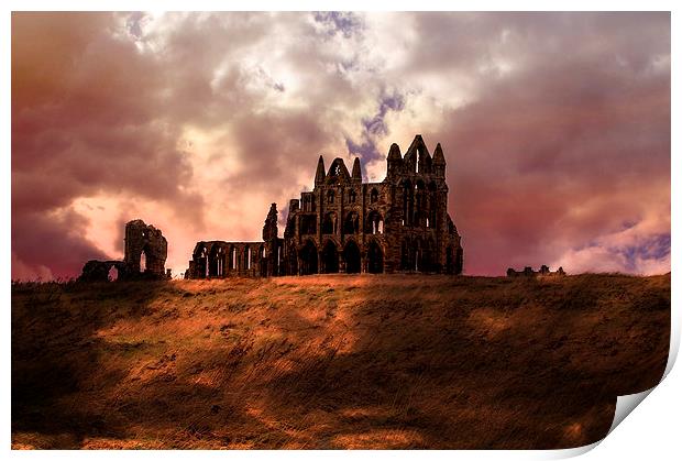  Whitby Abbey Print by Tony Clement