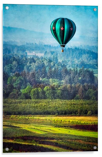  Floating Over Fields Acrylic by Belinda Greb