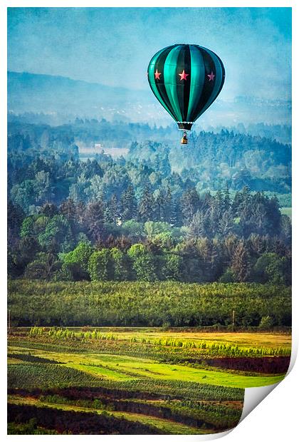  Floating Over Fields Print by Belinda Greb