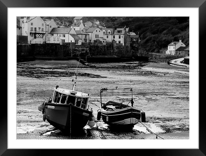  The Harbour Framed Mounted Print by Kev Alderson