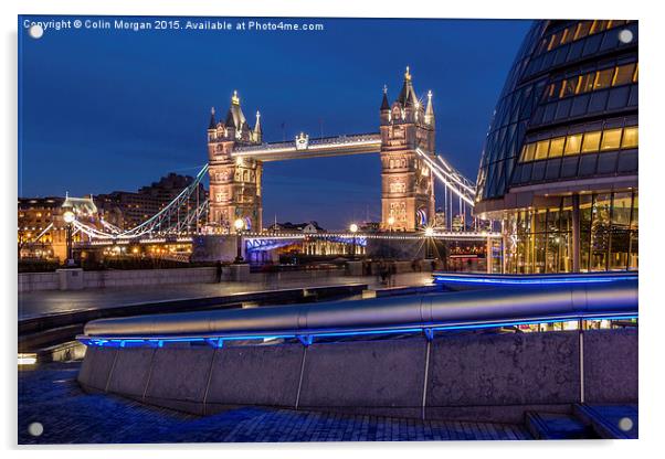  Tower Bridge & City Hall London Acrylic by Colin Morgan