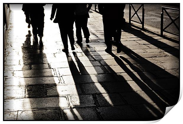 A Walk in Paris Print by Duncan Snow