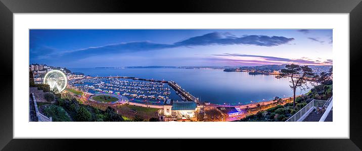 Torquay Harbour Framed Mounted Print by John Fowler