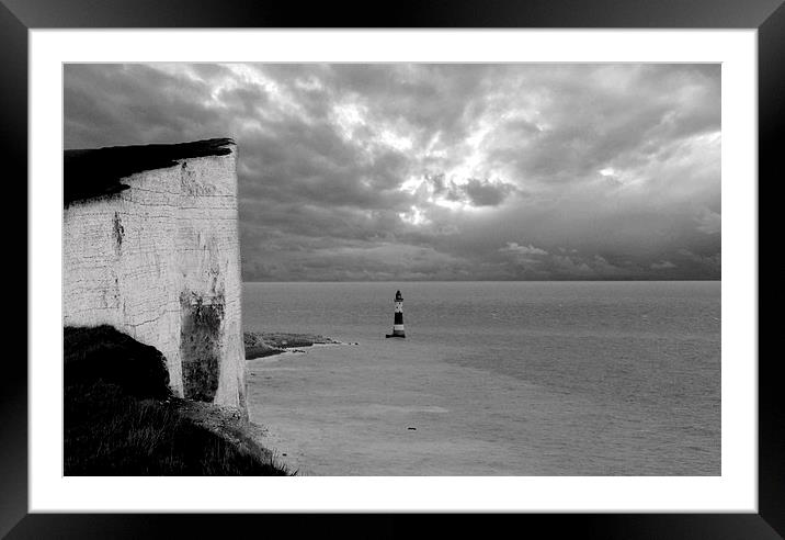  Lighthouse at Beachy Head Framed Mounted Print by Charlotte Moon