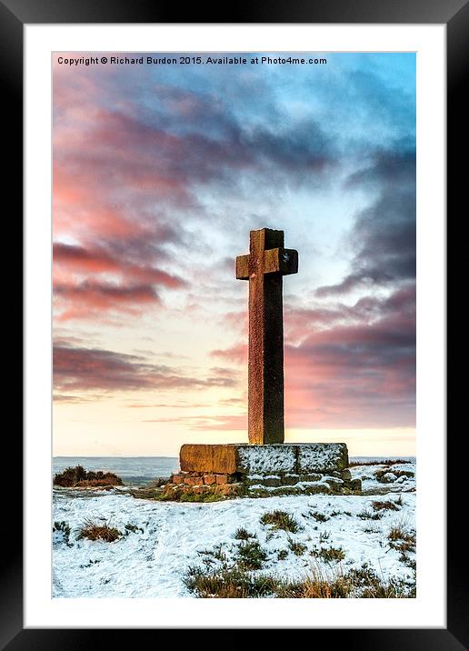 A Winter Dawn At Ana Cross Framed Mounted Print by Richard Burdon