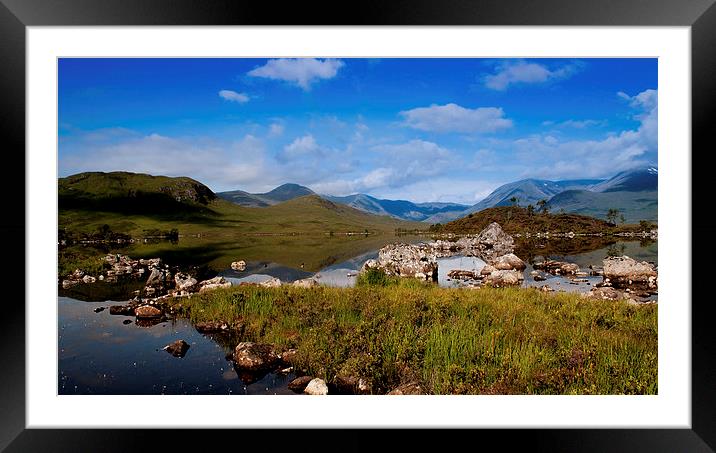  lochan na h-achlaise Framed Mounted Print by stephen king