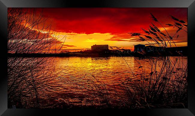  across the water  Framed Print by stephen king