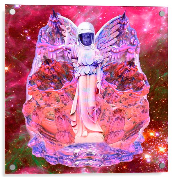  Space Angel Acrylic by Matthew Lacey