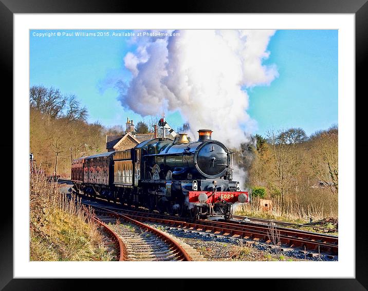  Nunney Castle on the SVR Framed Mounted Print by Paul Williams