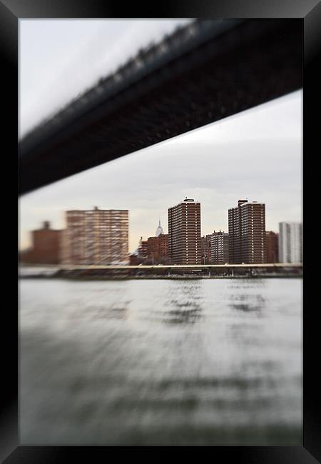 Manhattan view from Brooklyn Framed Print by Tom Hall