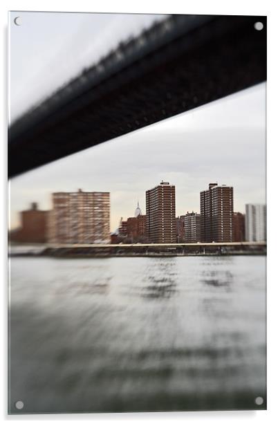 Manhattan view from Brooklyn Acrylic by Tom Hall