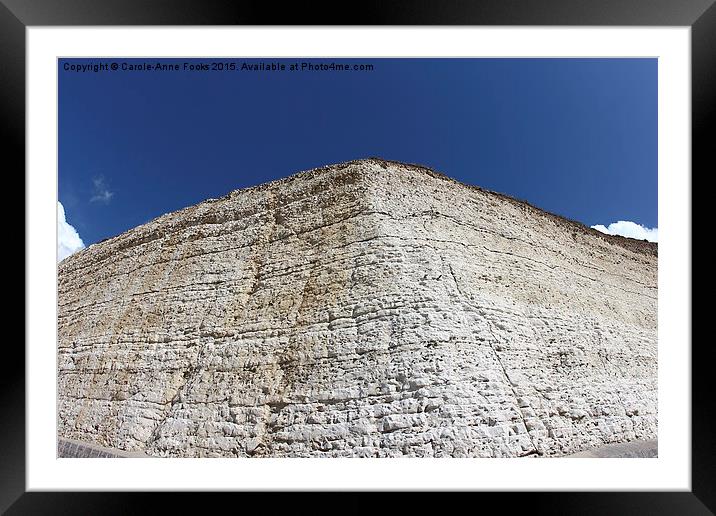  Chalk Cliffs at Saltdean East Sussex Framed Mounted Print by Carole-Anne Fooks