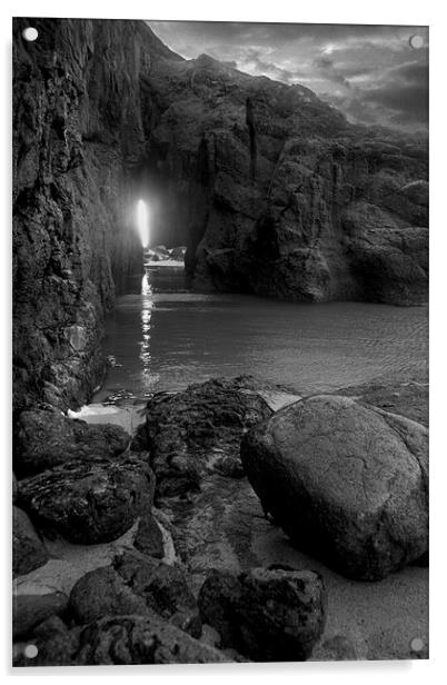 light through rock Acrylic by jon betts