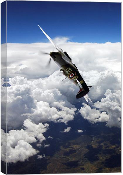 Flying With A Legend  Canvas Print by J Biggadike