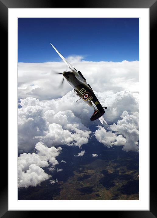 Flying With A Legend  Framed Mounted Print by J Biggadike