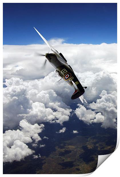 Flying With A Legend  Print by J Biggadike