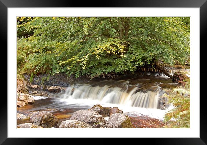 Campsie Waterfall Framed Mounted Print by Iain McGillivray