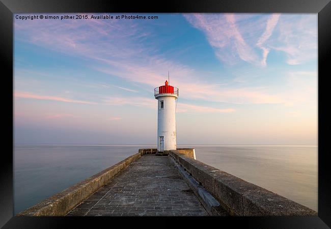 Audierne, Brittany  Framed Print by simon pither