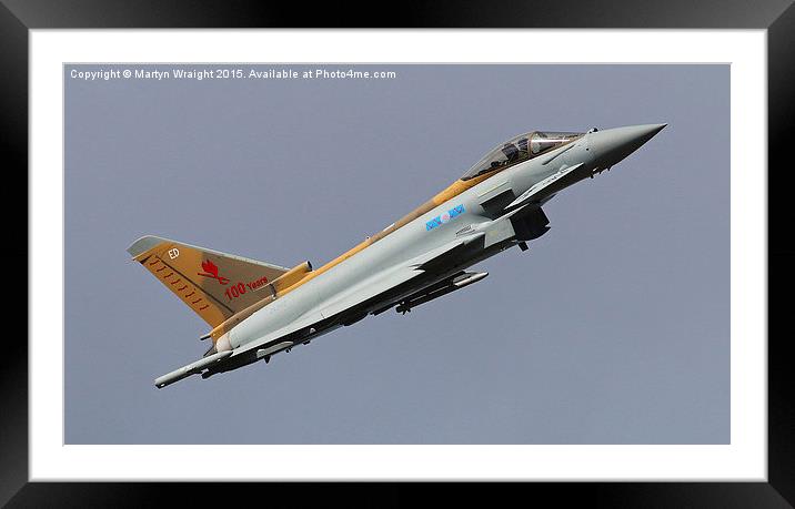  RAF 6 Sqn Typhhon Eurofighter Framed Mounted Print by Martyn Wraight