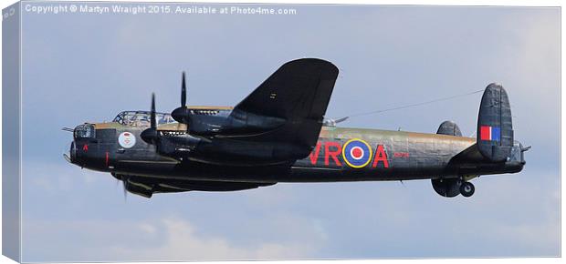  Avro Lancaster - WW2 Bomber Canvas Print by Martyn Wraight