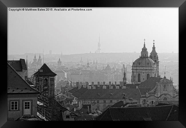 Prague skyline Framed Print by Matthew Bates