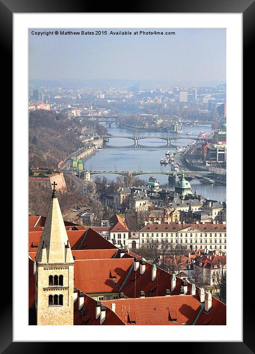 Bridges of Prague Framed Mounted Print by Matthew Bates