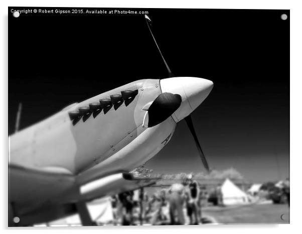  Spitfire Mk 1A aircraft Acrylic by Robert Gipson